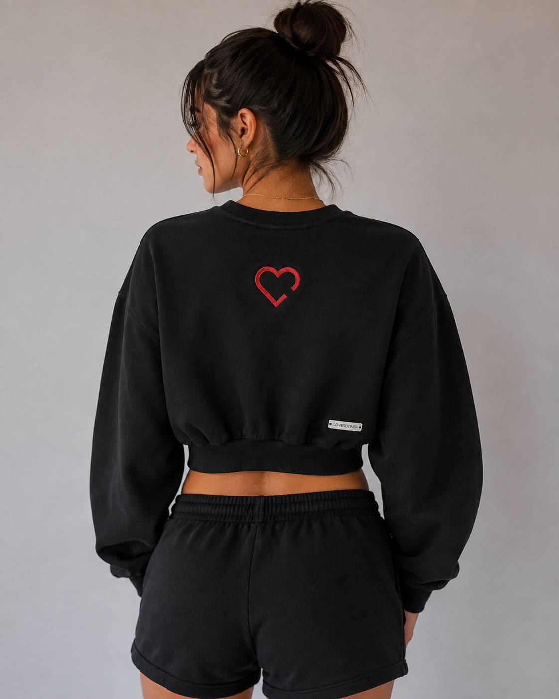 CROPPED CREWNECK back