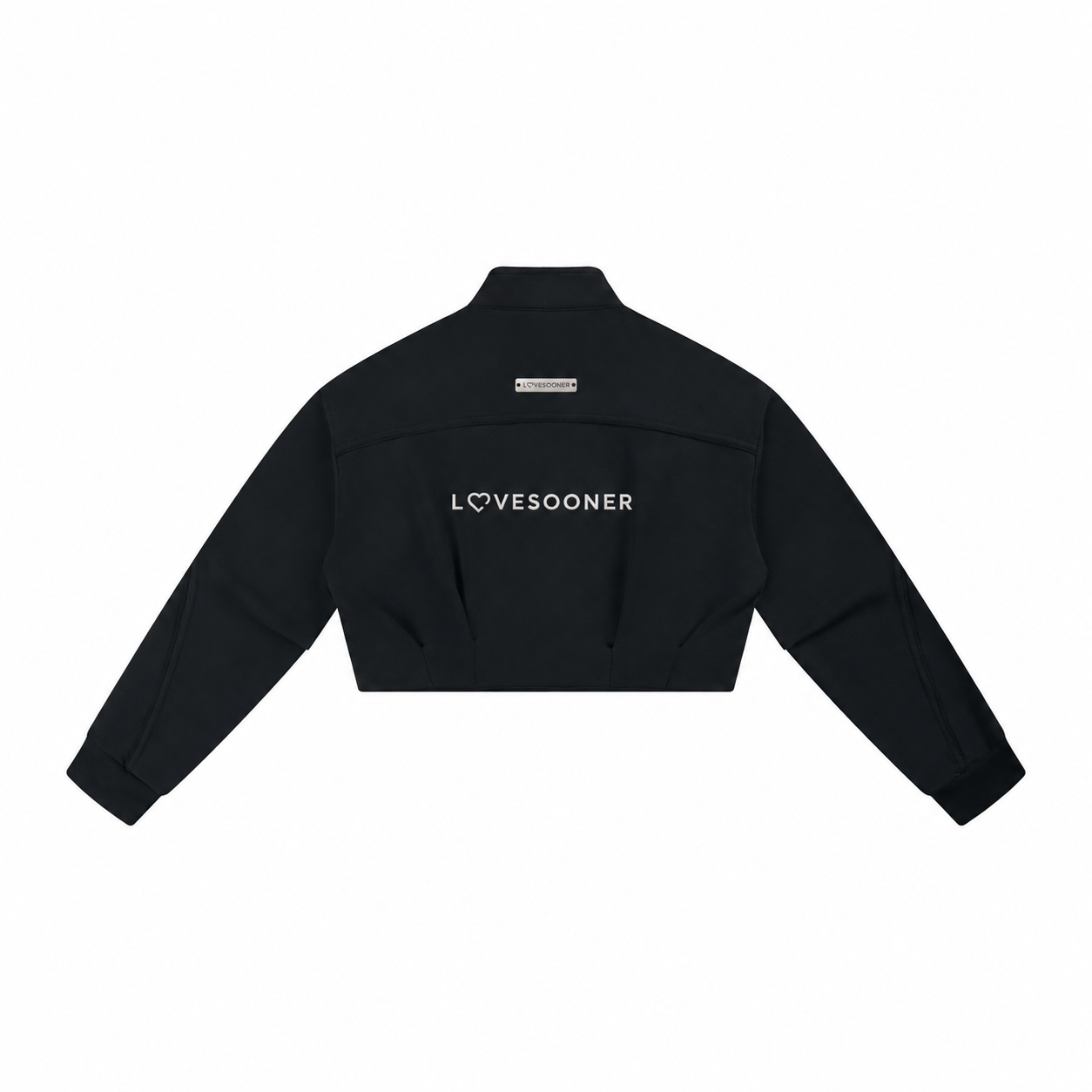 CROPPED STAND-COLLAR JACKET flat back