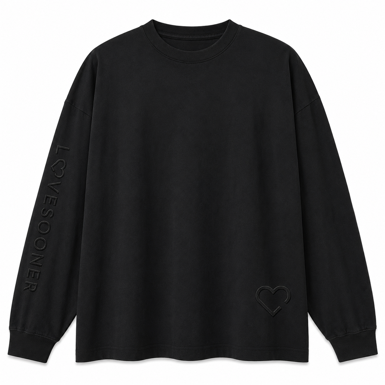 OVERSIZED LONG SLEEVE TEE flat front