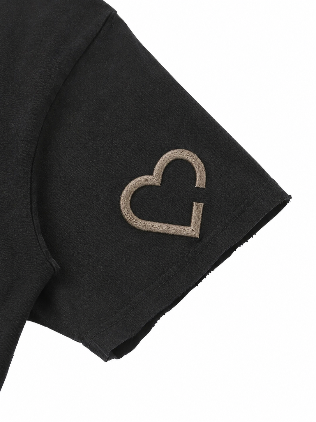 LOVESOONER embroidered sleeve emblem detail