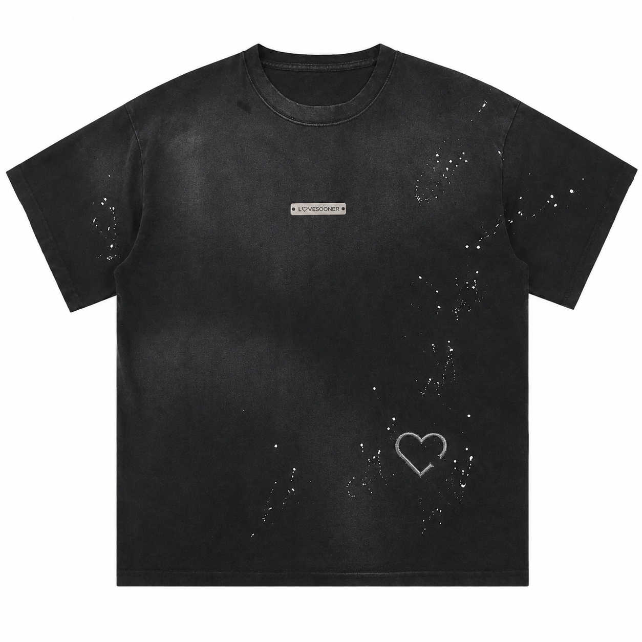 SUNFADE SPLATTER TEE flat front