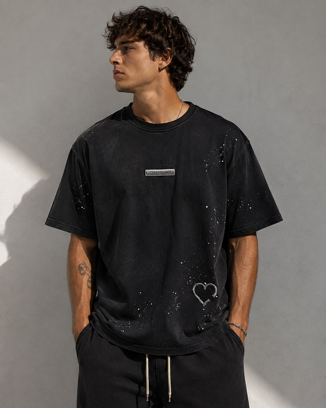 SUNFADE SPLATTER TEE men's editorial front