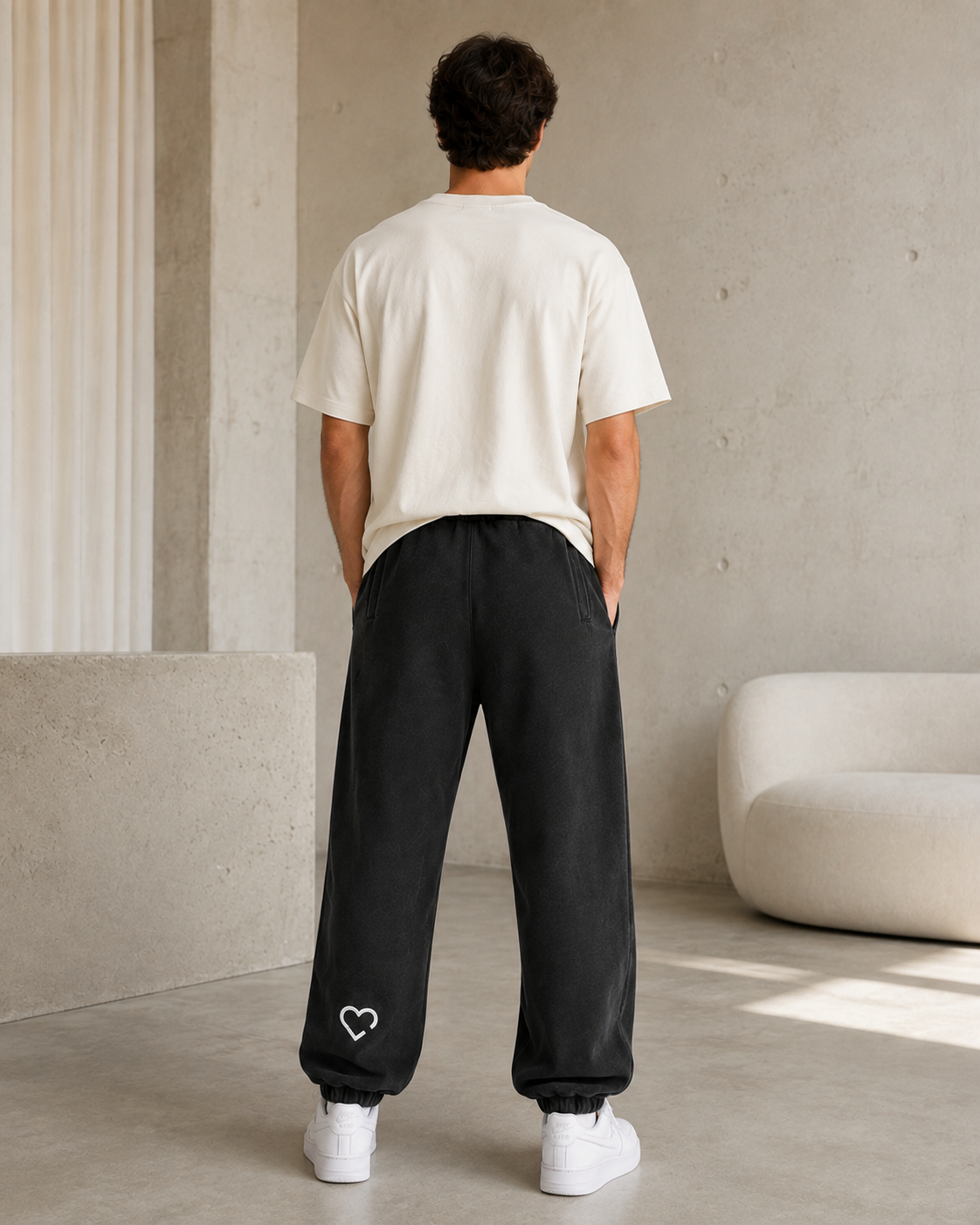 WASHED JOGGER male back