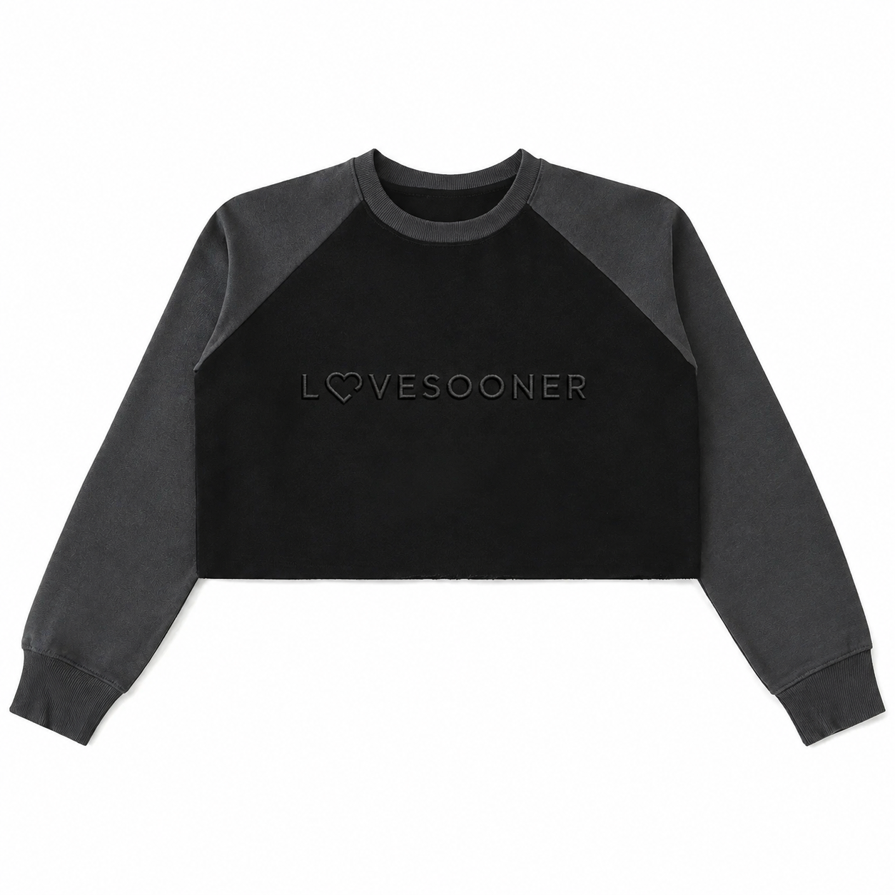 RAW-HEM RAGLAN flat front