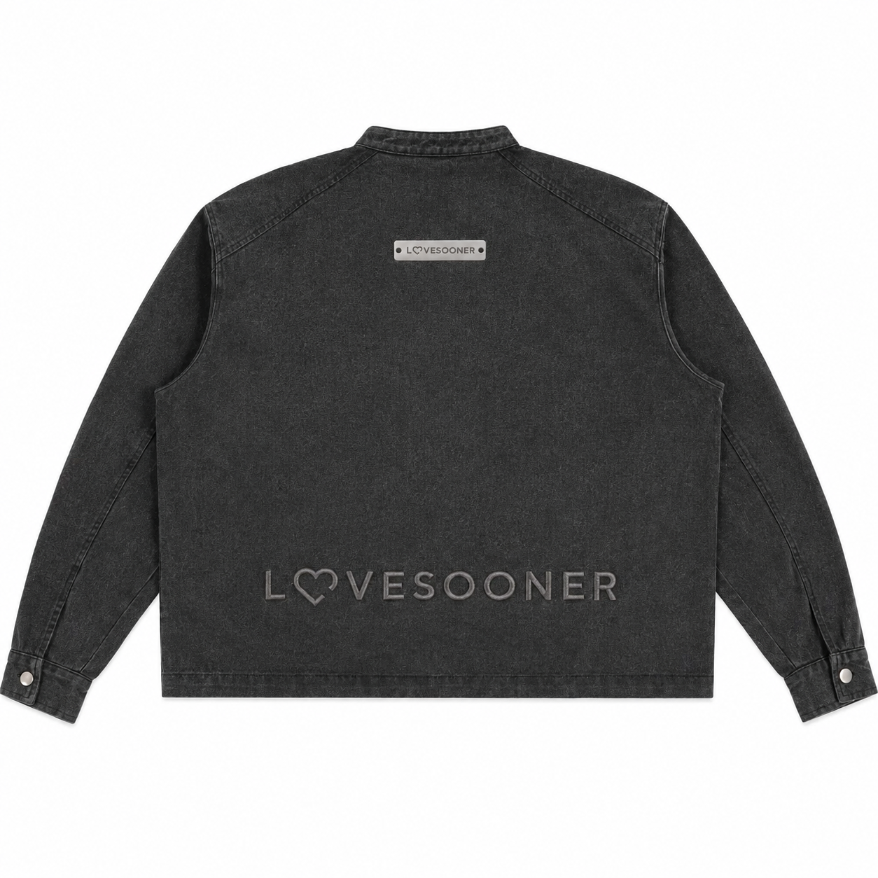 WASHED DENIM JACKET flat back