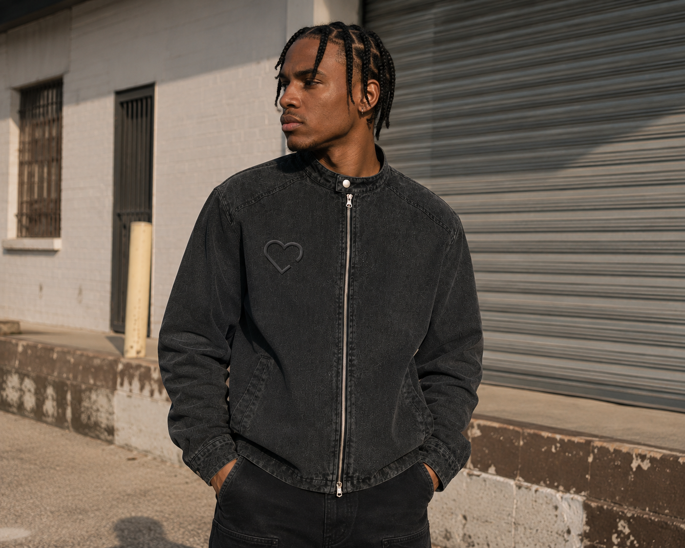 WASHED DENIM JACKET editorial front